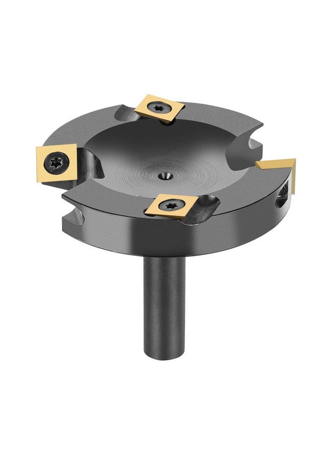 SpeTool 3 Inch Extra Large Spoilboard Surfacing Router Bit 2+2 Flatten Carbide Replacement Insert Router Bit Slab Flattening Wood Cutter 1/2 Inch Shank with ATS Coated Insert - Image 1