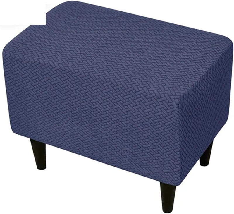 Chair Covers Armchair Stretch Wingback Chair Covers Jacquard Armchair Slipcovers Wing Cover with Seat Cushion Case Sofa(B8 Stool Cover) - Image 1