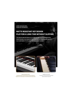 Megarya Professional Design Upright Digital Piano 88 Hammer Action Piano Superimposed Sound Effect USB Jack Electronic Organ Polished Finish (Polished White)  - Image 3