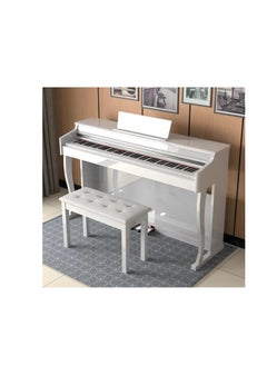 Megarya Professional Design Upright Digital Piano 88 Hammer Action Piano Superimposed Sound Effect USB Jack Electronic Organ Polished Finish (Polished White)  - Image 2