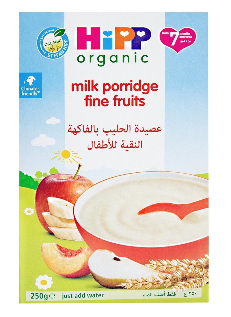 Hipp Organic Milk Porridge Fine Fruits 250G  - Image 1