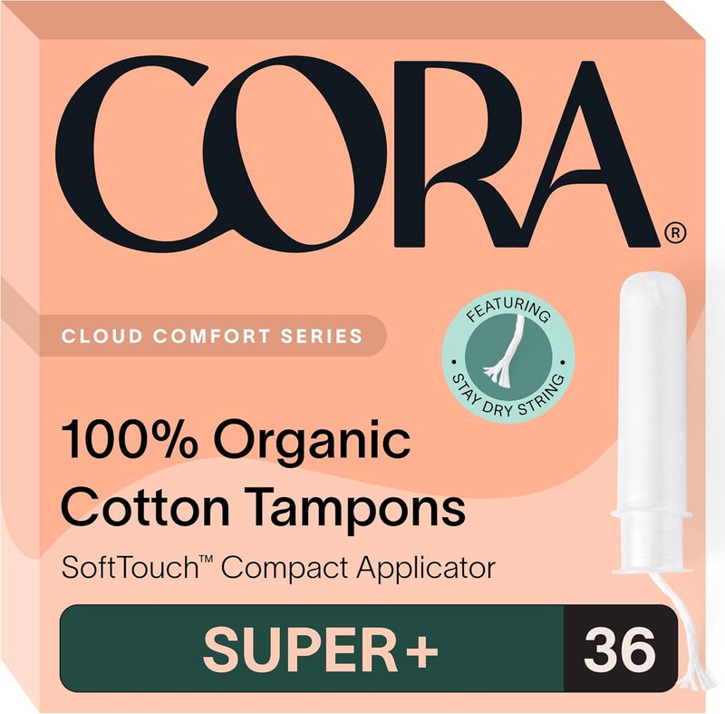 Cora Organic Feminine Care  156 Regular Bladder Liners Incontinence  Postpartum Pads and 36S Applicator Tampon Multipack  UltraAbsorbent Unscented Natural NonToxic  Bundle Pack - Image 3