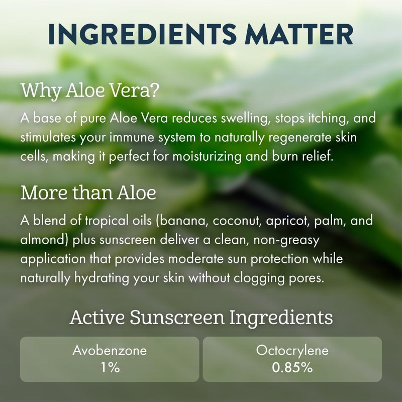 Aloe Up SPF 4 Dark Tanning Oil - Body and Face Tanning Continuous Spray for Outdoor Sun - With Sunscreen, Pure Aloe Vera, and Natural Oils - Dries Clear - Reef Friendly - Fresh Tropical Scent - 6 Oz - Image 3