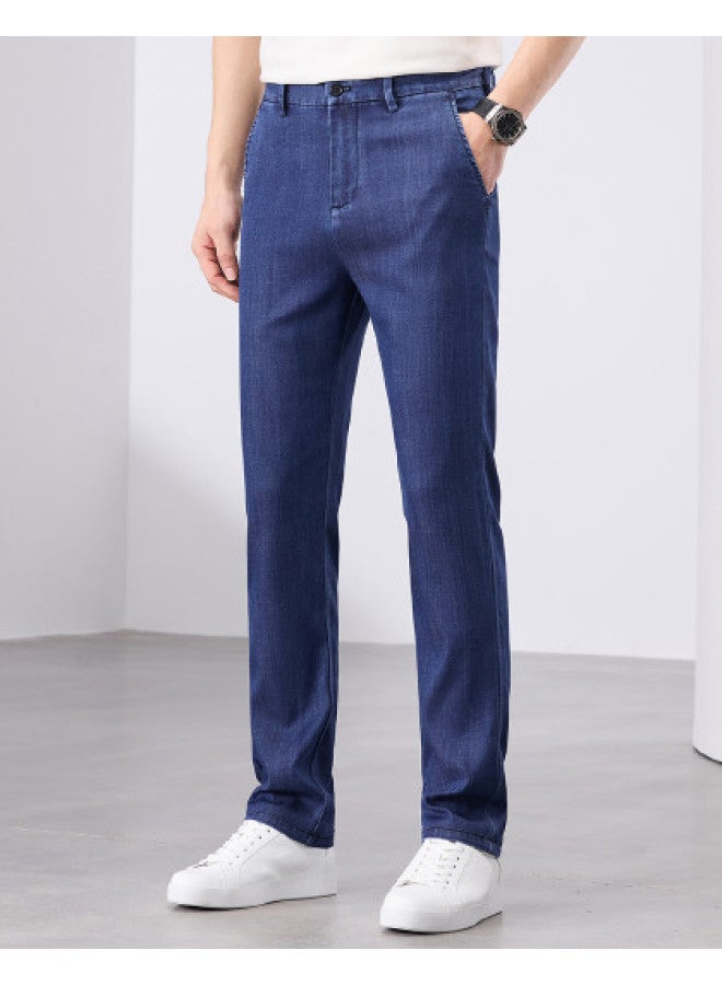 Tucano fashionable Men's Loose-fit Lyocell Jeans - Breathable Straight-leg Trousers For Spring/summer - Image 1