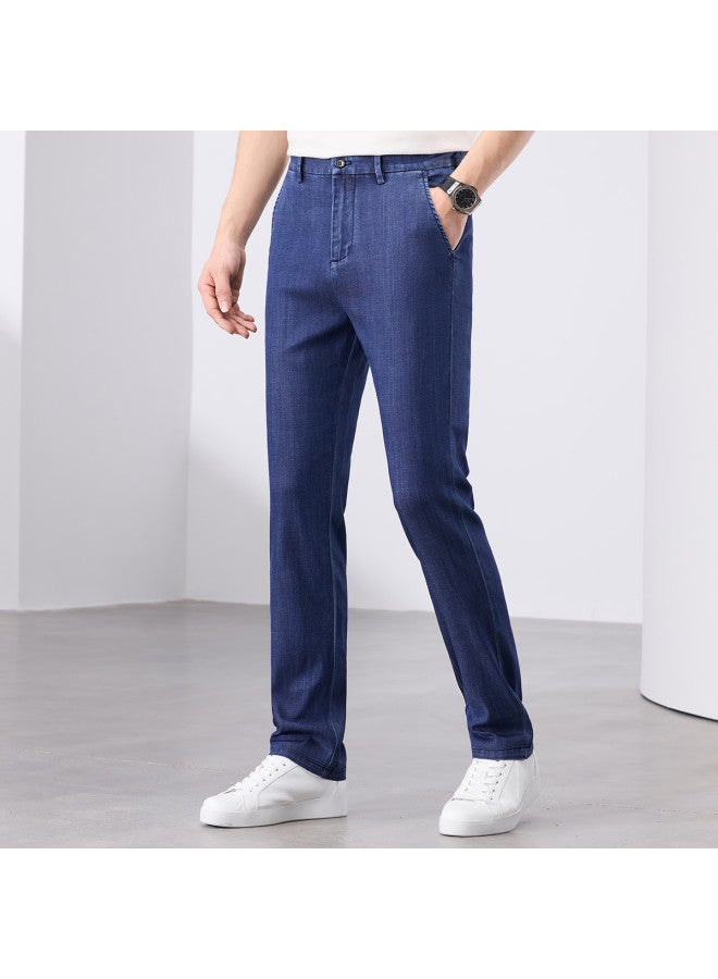 Tucano fashionable Men's Loose-fit Lyocell Jeans - Breathable Straight-leg Trousers For Spring/summer - Image 5