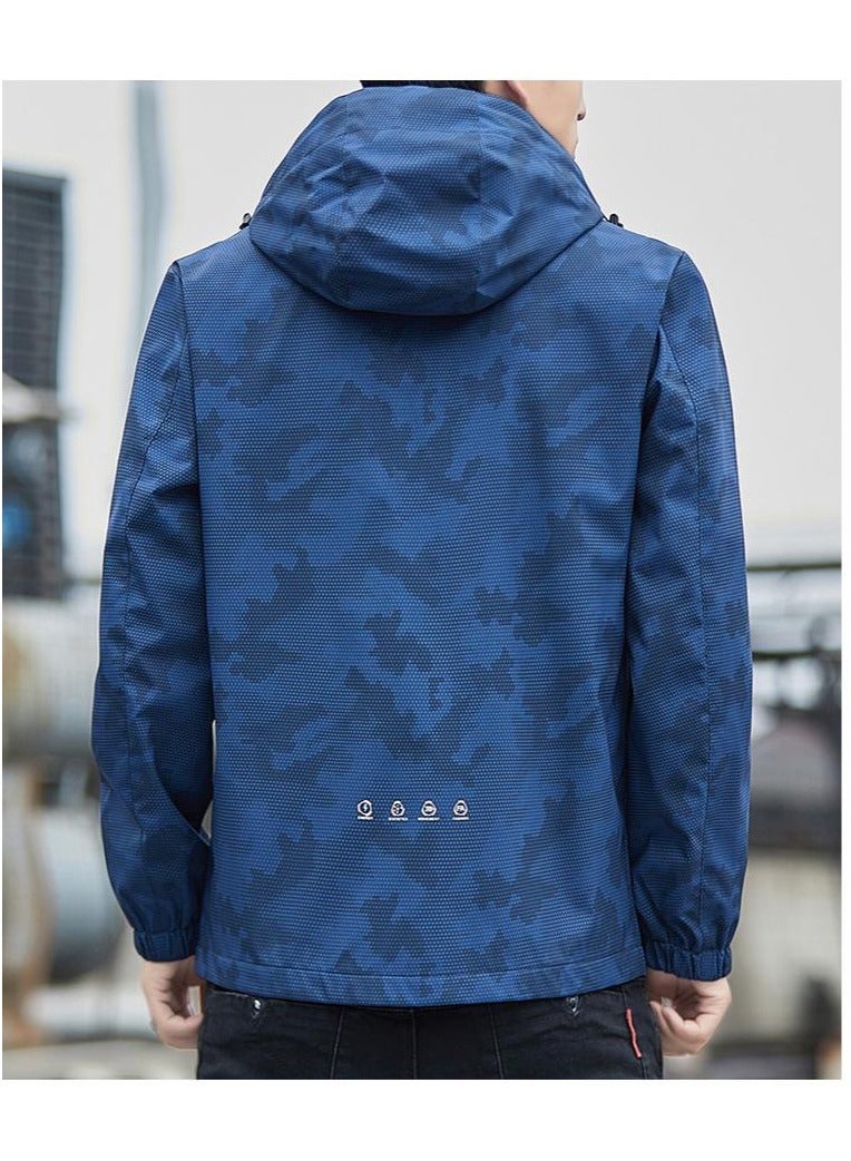 Fashionable Men's Windproof And Waterproof Outdoor Sports Hooded Jacket  - Image 4