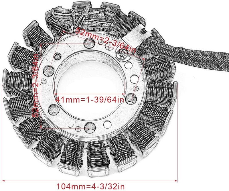 QASULER Motorcycle Generator Stator Coil - Image 2
