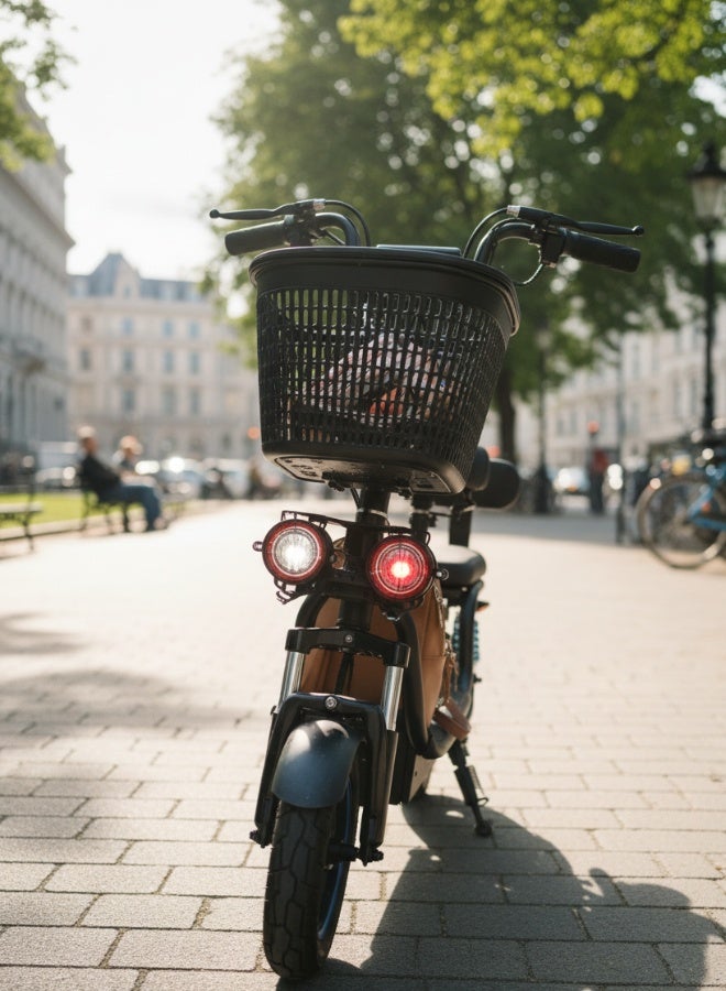 NIYAZI Electric Scooter for Adults with 10-Inch Off-Road Tires | 48V 10AH Battery | Large Digital Display | Bright Front Lights | Comfortable Seat with Dual Suspension - Image 4