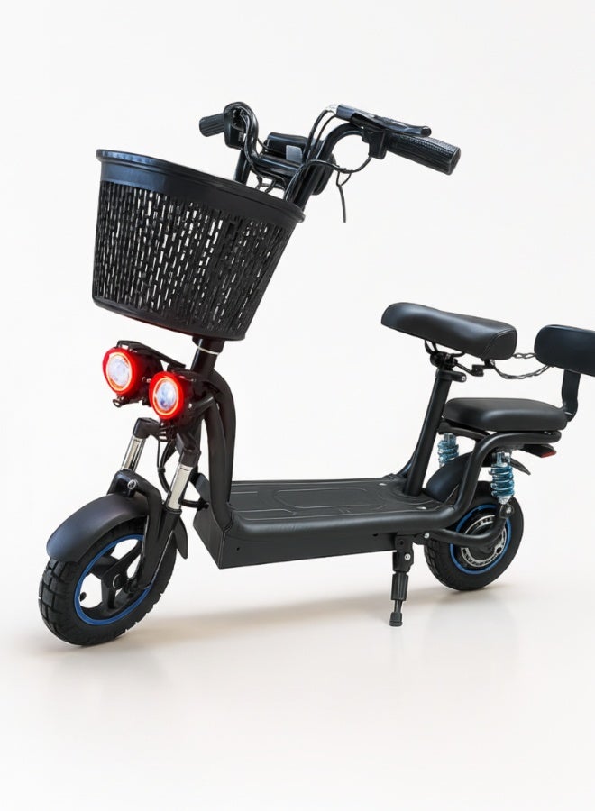 NIYAZI Electric Scooter for Adults with 10-Inch Off-Road Tires | 48V 10AH Battery | Large Digital Display | Bright Front Lights | Comfortable Seat with Dual Suspension - Image 3