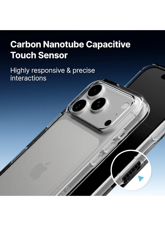 KeepHone iPhone 17 Pro Max | Clear Case - Anti-yellowing, High Transparency, Shockproof with Military Grade Drop Protection - Transparent - Image 4