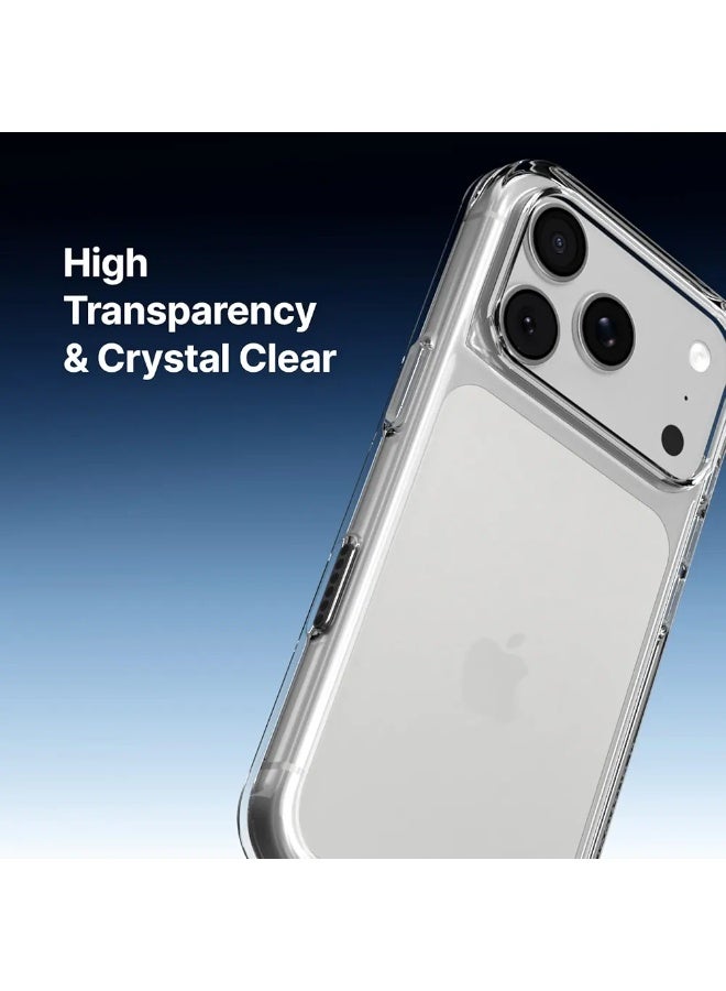 KeepHone iPhone 17 Pro Max | Clear Case - Anti-yellowing, High Transparency, Shockproof with Military Grade Drop Protection - Transparent - Image 5