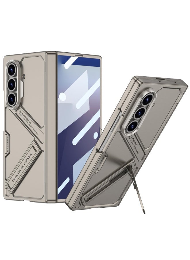 عام غطاء سامسونج جالكسي زد فولد 7 مع حماية الشاشة - واقي مفصلة مدمج رفيع جدًا، حامل قائم، شحن لاسلكي، حماية العدسة، غطاء رفيع - Image 1