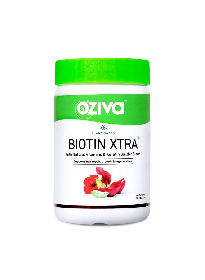 أوزيفا كبسولات فيتامينات للشعر مع البيوتين ومثبط DHT لنمو الشعر والحد من تساقطه، 60 كبسولة + بيوتين إكسترا نباتي مع مركب الكيراتين لإصلاح الشعر، 60 كبسولة (عبوة مركبة) - Image 2