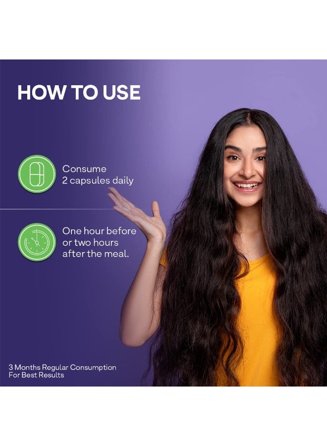 أوزيفا كبسولات فيتامينات للشعر مع البيوتين ومثبط DHT لنمو الشعر والحد من تساقطه، 60 كبسولة + بيوتين إكسترا نباتي مع مركب الكيراتين لإصلاح الشعر، 60 كبسولة (عبوة مركبة) - Image 5