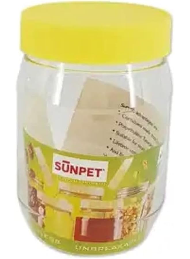 Sunpet Round Spicejar/Pet Jar/Plastic Round Food Storage Jar 300 Ml Capacity