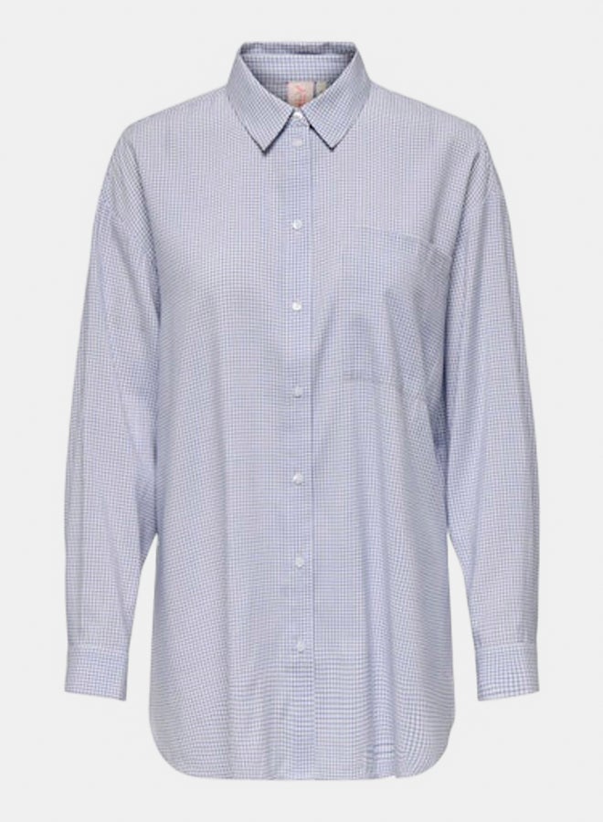 ONLY ONLY Womens Maggie Longsleeve Check Shirt - Image 1