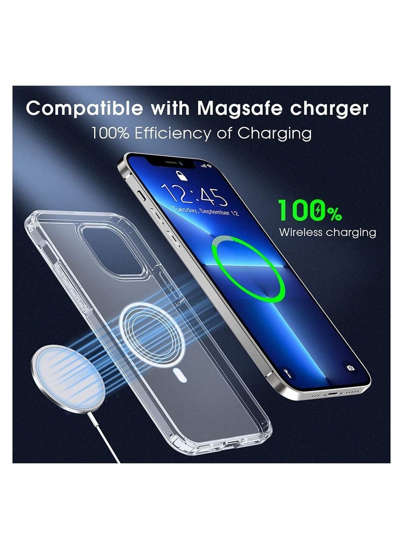 iPhone 13 Pro Case Protective [Military Grade Drop Protection] Frosted Translucent Anti-Drop Hard PC Back with Soft Silicone Edge Slim Thin Cover - Image 3