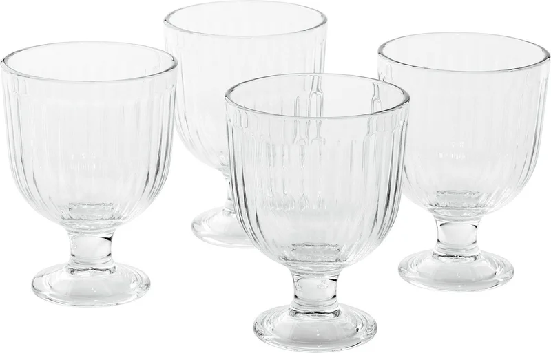 Ikea Glass Cup Set Transparent 28 cl 4 Pieces