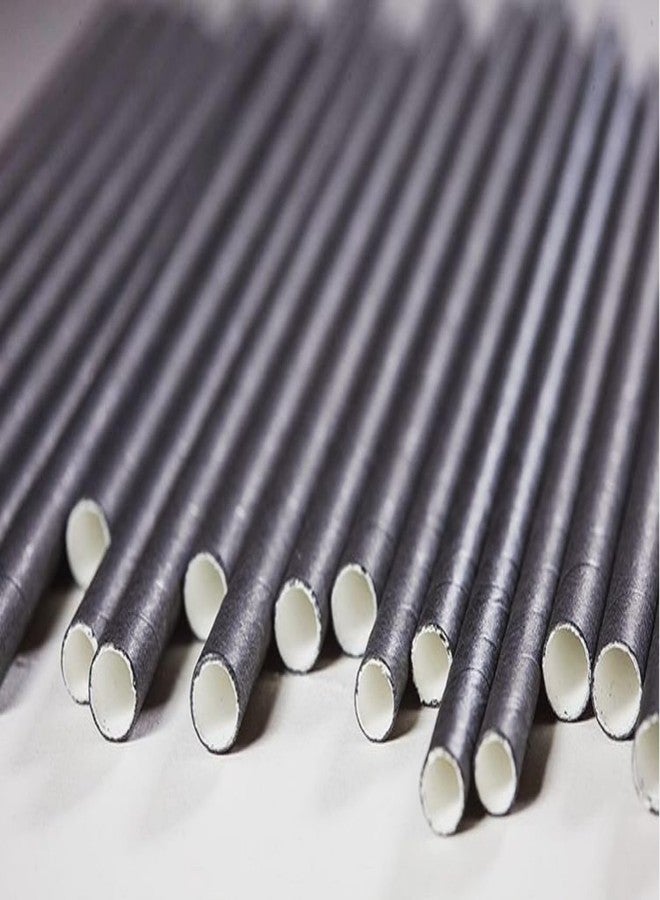 GDMINLO 100 Pack Paper Straws Black Eco-Friendly Drinking Biodegradable for Party Supplies, Bridal/Baby Shower, Birthday, Mixed Drinks, Weddings, Restaurant, Food Service - Image 4