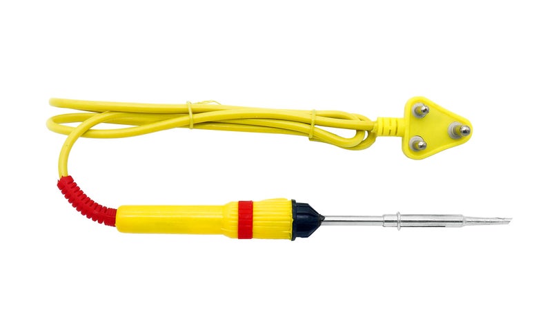 Electronicspices (15 in 1) 25watt soldering iron/digital multimeter/iron bit/solder stand/pump/desolder wire/paste/cutter tester/tape/tweezer/Screw Driver/Magnify Glass/Screwdriver set - Image 2