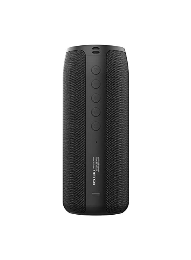 FEETON S51 Portable BT Speaker Outdoor 10W IPX5 Waterproof 8hrs Playtime, True 360° Stereo Sound, Dual Pairing, BT 5.0, Black - Image 1