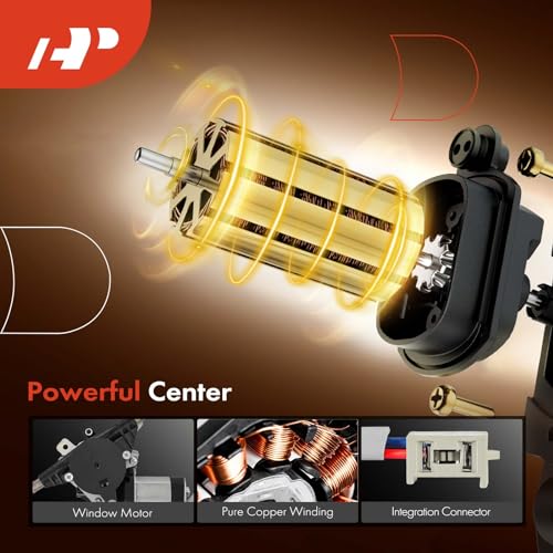 A-Premium Power Window Regulator with Motor Compatible with Mercury Grand Marquis Marauder Ford Crown Victoria Rear Right Passenger Side - Image 4