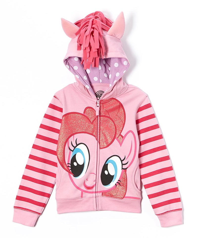 My Little Pony Toddler Girls' Pinky Pie Cosplay Hoodie, Pinkie Pie, 3T - Image 1