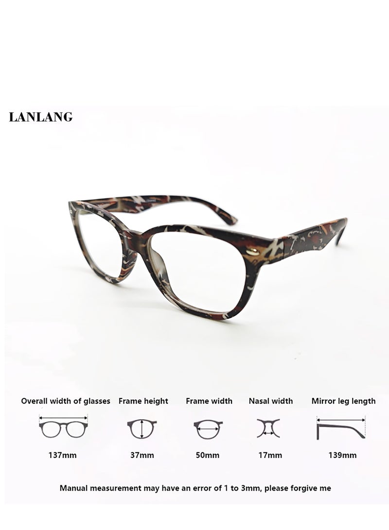 LANLANG LANLANG Reading Glasses for Women Men including 1.0-3.0 diopters, Clear Lens, PC frame, Lightweight, Colorful design, R-T006  - Image 3
