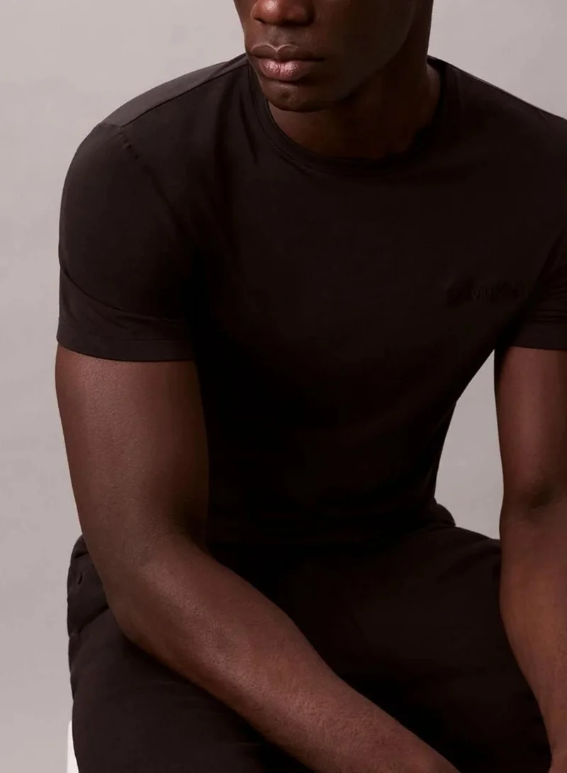 Calvin Klein Black Lounge T-Shirt - Ultra Soft Modal for Men | Best Price UAE