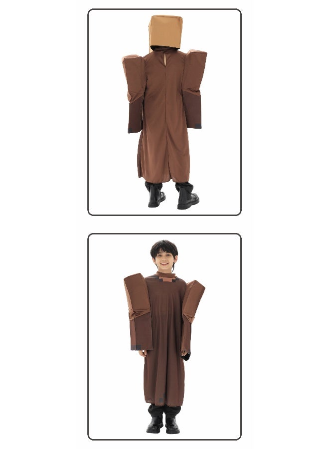 Halloween Villager Costume Children's Funny Cosplay Performance Dress - Image 2