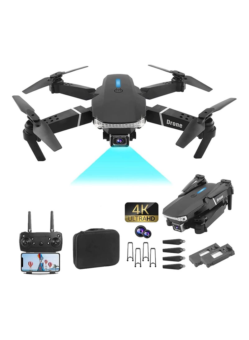 Capture and Explore the Best of Skies: E88 Pro Ayoo 4K Mini Drone with Dual Camera – The Ultimate Foldable RC Experience,Quad-Copter with FPV Control - Image 2
