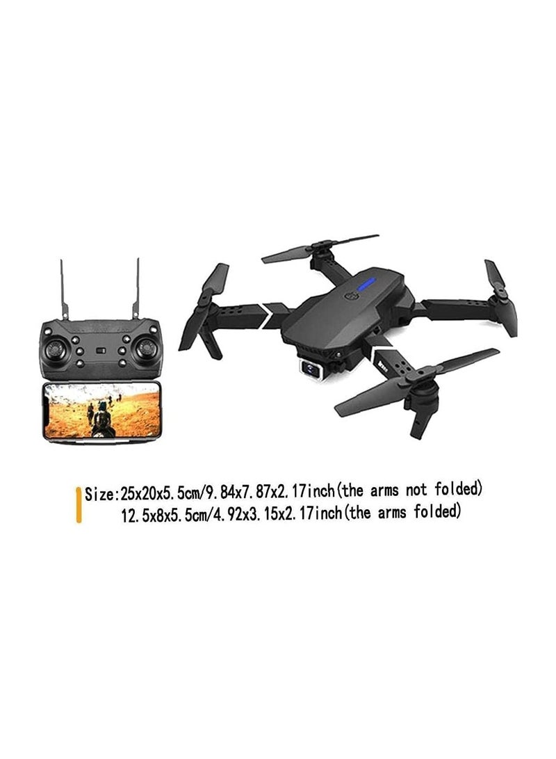 Capture and Explore the Best of Skies: E88 Pro Ayoo 4K Mini Drone with Dual Camera – The Ultimate Foldable RC Experience,Quad-Copter with FPV Control - Image 4