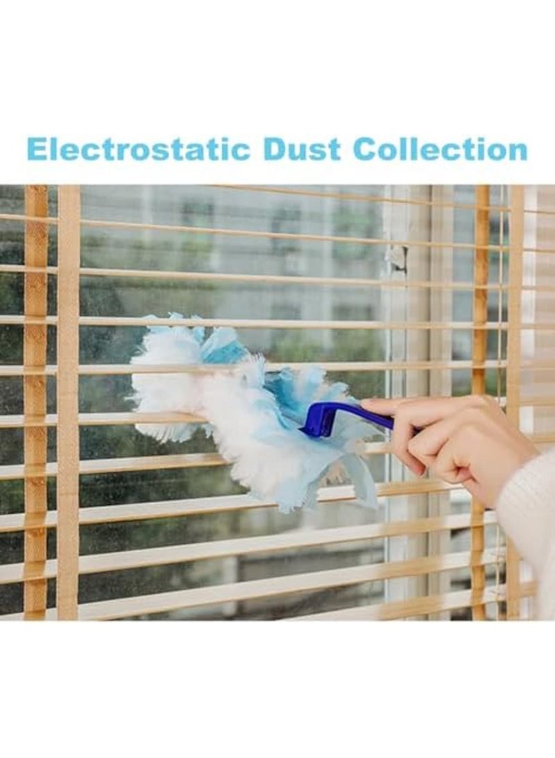 SYOSI Pack of 20 Dust Magnet Duster with 1 Handle, Antistatic Dust Cloth Refill, Replacement Attachments for Cleaning Dust, Duster Refill Pack - Image 4