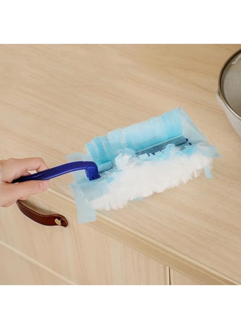 SYOSI Pack of 20 Dust Magnet Duster with 1 Handle, Antistatic Dust Cloth Refill, Replacement Attachments for Cleaning Dust, Duster Refill Pack - Image 5