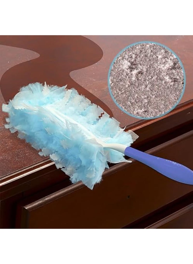 SYOSI Pack of 20 Dust Magnet Duster with 1 Handle, Antistatic Dust Cloth Refill, Replacement Attachments for Cleaning Dust, Duster Refill Pack - Image 2