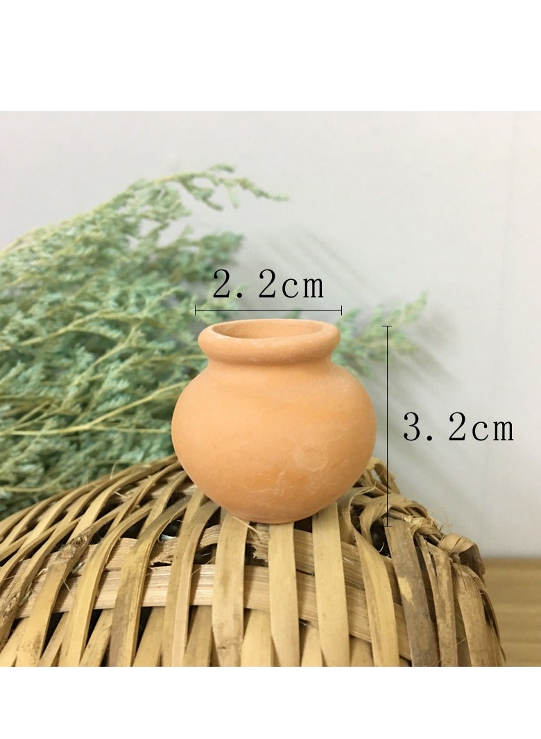 كابتن تيك 8 Pcs Mini Clay Pots Pottery, Planter Flower Terra Cotta for DIY Garden Plants and Office Desktop Windowsill Decoration, for Compact Nursery Wedding Home Succulent  - Image 5
