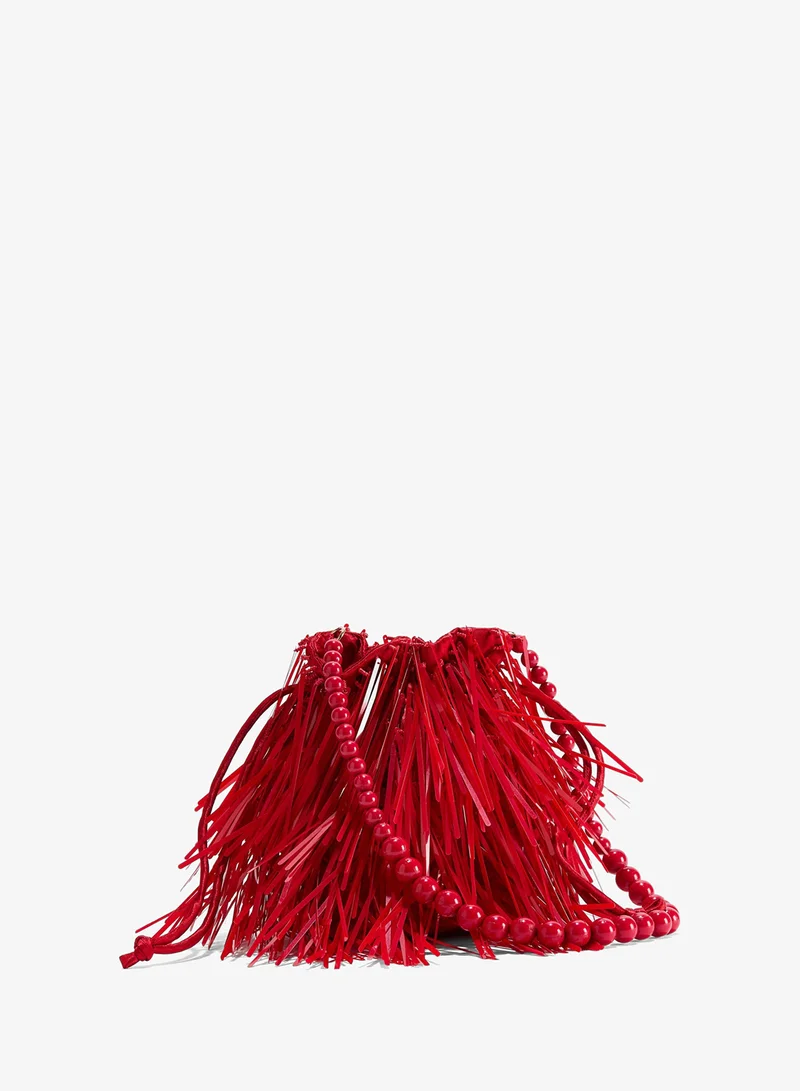 H&M Embellished bucket bag