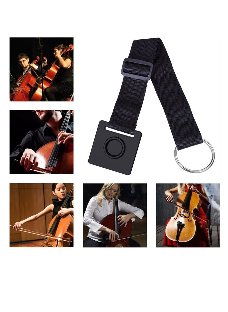 Cello Endpin Anchor Adjustable Strap Stopper with O-Ring Stopper Universal Non-Slip Cello Endpin Stopper Holder String Instrument Accessory for Cellist Practice Performance