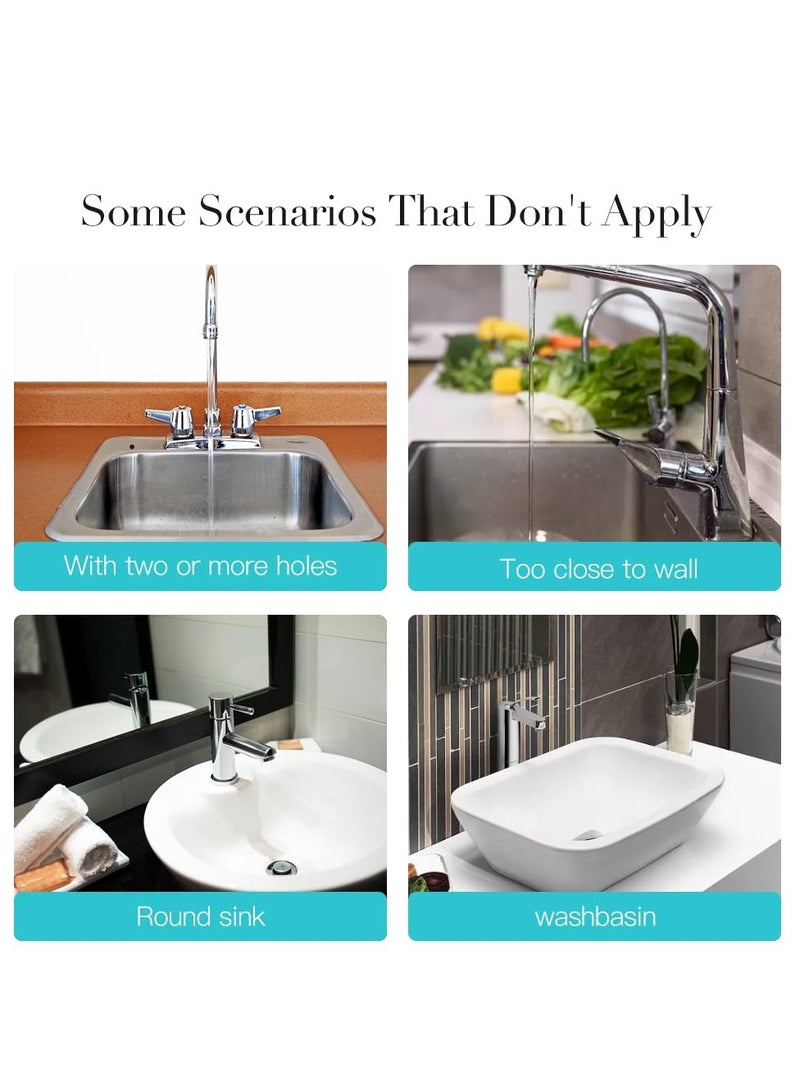 Barakah Diatomaceous Kitchen Faucet Mats, 2 Pack, Quick Dry Splash Guard, Sink Drip Catcher, Absorbent Stone Mat for Bathroom and Bar Sinks - Image 3