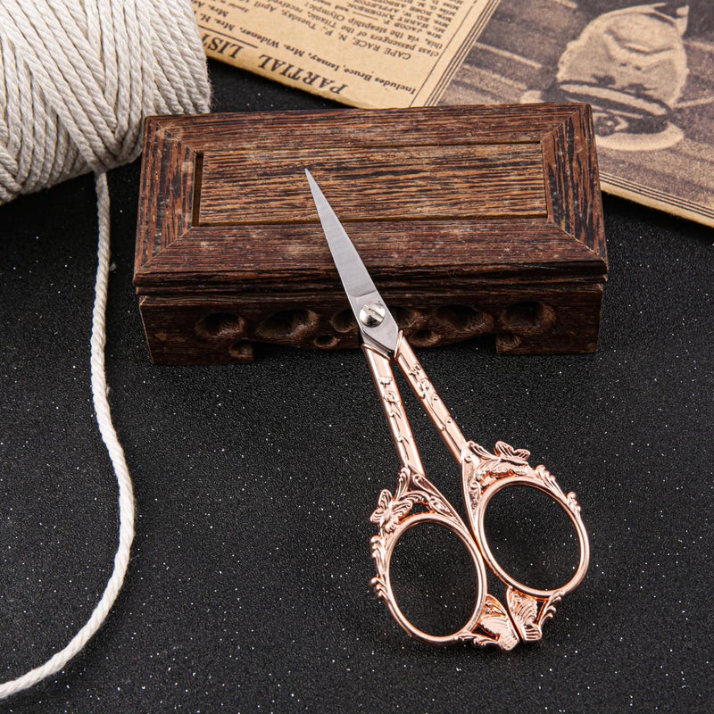 GLEXAL Rose Gold Crochet Scissors Kit with Cover - Comfortable Handles, Sharp Tips - Precision Scissors for Crafting, Sewing,embroidery - Image 5