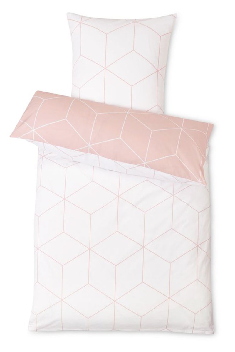 Tchibo Single Renforce Bedding Duvet Set 160 x 210 cm Light Peach - Image 3