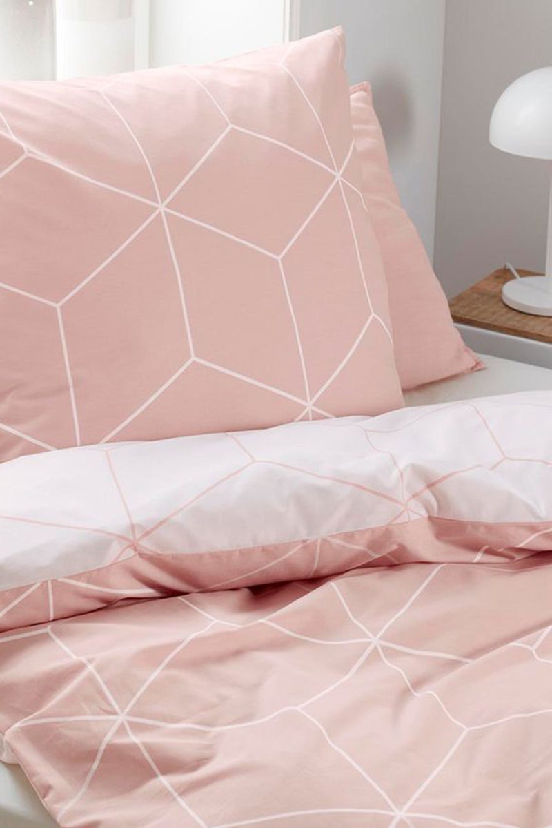Tchibo Single Renforce Bedding Duvet Set 160 x 210 cm Light Peach - Image 1