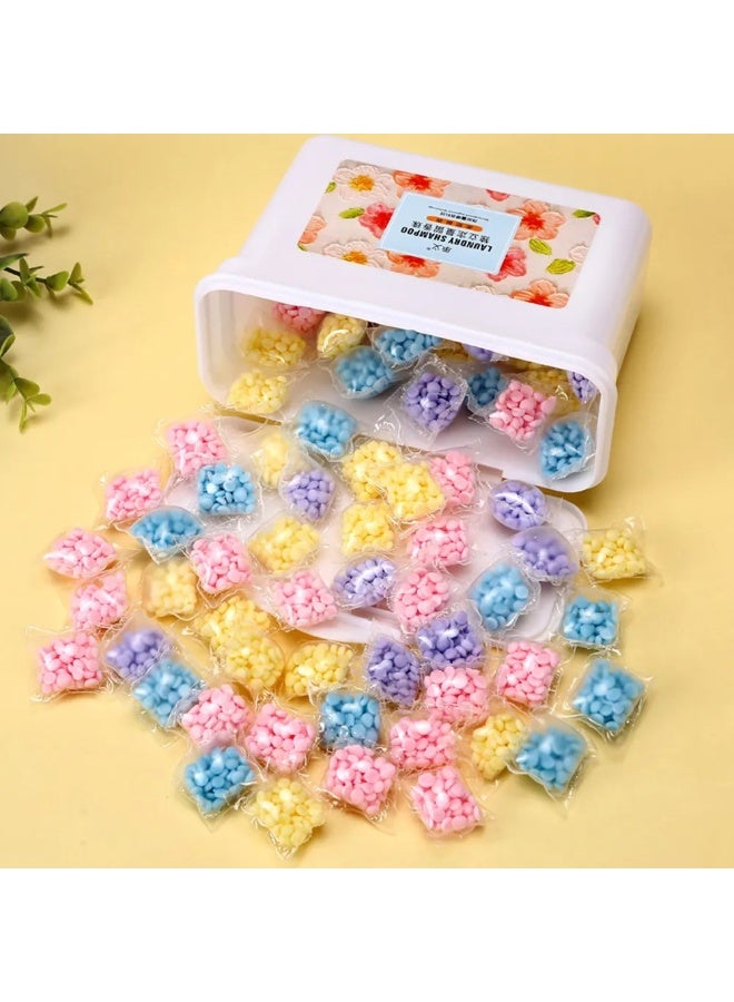 Laundry Fragrance Beads for Washer and Clothes, 50 Long-Lasting Scent Booster Capsules for Top-Load and Front-Load Washing Machines, Multiple Fragrance Options Including Yellow Fruit, Red Rose, Blue Ocean, and Purple Lavender, Freshens Clothes, Eliminates Odors, Perfect for Home Laundry and Travel - Image 1