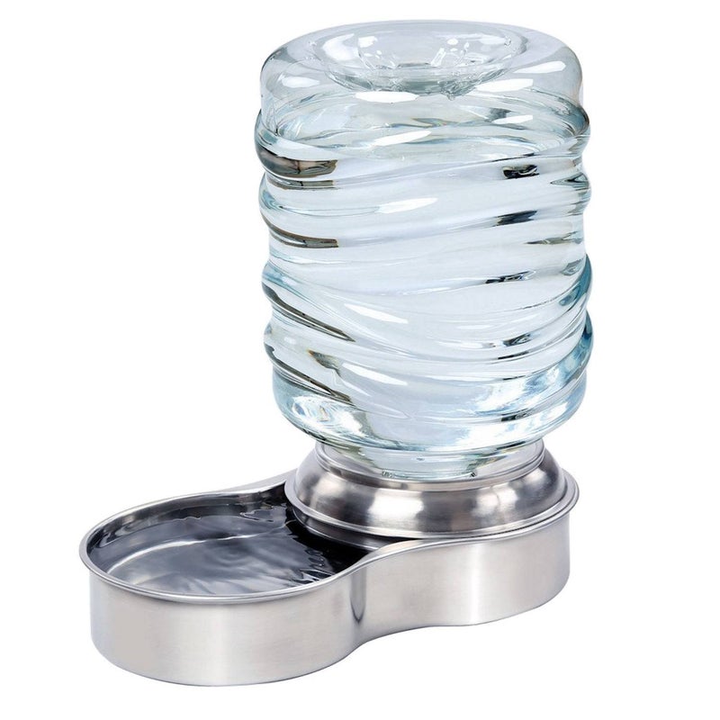 Etna Stainless Steel Pet Dog Cat Water Fountain Bowl, Holds 3 Liters - Image 2