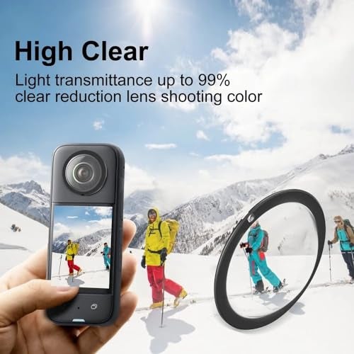ZODUCT Insta 360 X3 Dual Lens Protector Guard Sticky Tempered with Storage Bag for X3 Action Camera Dust Proof, Anti-Strach Protective Insta 360 Accessories (X3 + Camera Bag) - Image 4