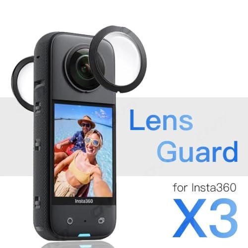 ZODUCT Insta 360 X3 Dual Lens Protector Guard Sticky Tempered with Storage Bag for X3 Action Camera Dust Proof, Anti-Strach Protective Insta 360 Accessories (X3 + Camera Bag) - Image 2