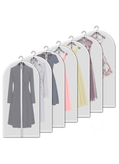 CityRiya-Long Garment Bag Suit Bag 7 Pcs 60*120cm Garment Cover Bag for Hanging Clothes Dress Bag Covers Dustproof Garment Cover Bag Clothes Cover Bags Protector for Closet Storage Coats, Robe, Shirts, Dress  - Image 1