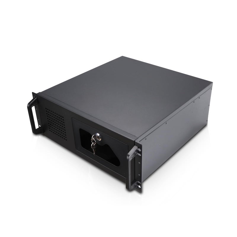 Rosewill 4U Server Chassis Rackmount Case | 7 x 3.5 Bays, 2 x 5.25 Devices| ATX, CEB Compatible | 1 x 120mm PWM Fan, 2 x 80mm PWM Fans | 2 x USB 3.0 | Front Panel Lock and Key | - RSV-R4100U - Image 1