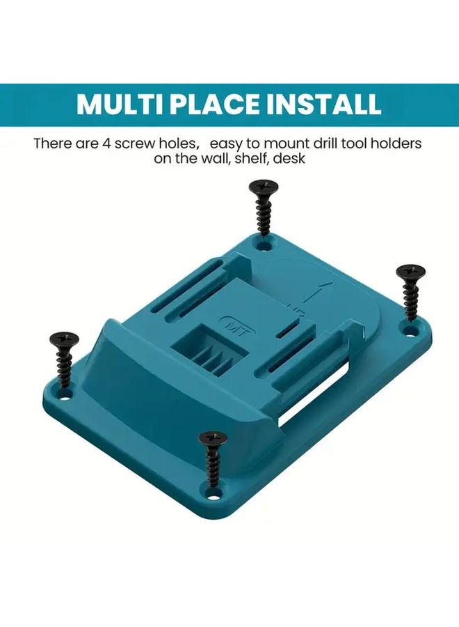 4pcs Heavy Duty ABS Metal Tool Holder Wall Mounted Drill Storage For Makita - Image 2