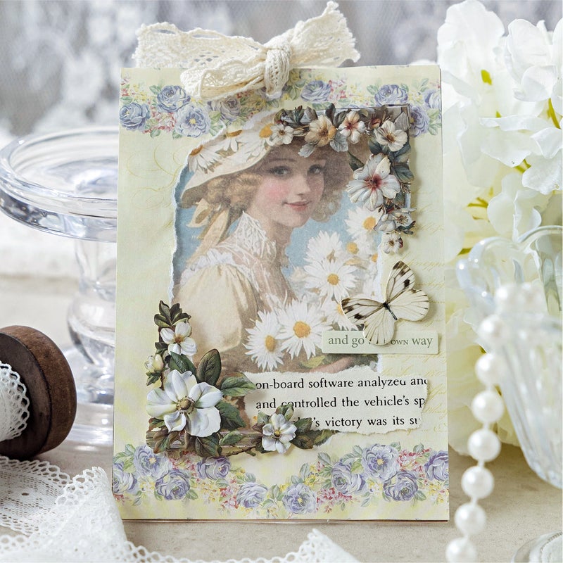 Momo Hollow Embossed Corner Stickers - Wooden Years Vintage Scrapbook DIY Decorative Stickers - Image 5